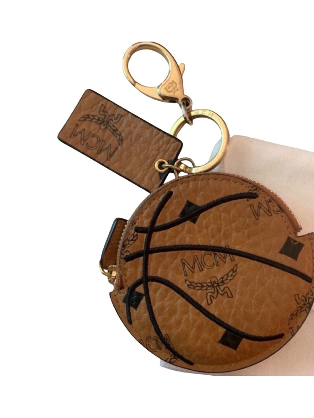 MCM x Puma Limited Visetos Leather Keychain